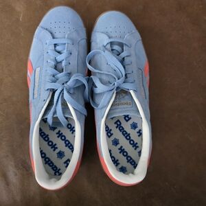 Reebok Blue and Pink Sneakers